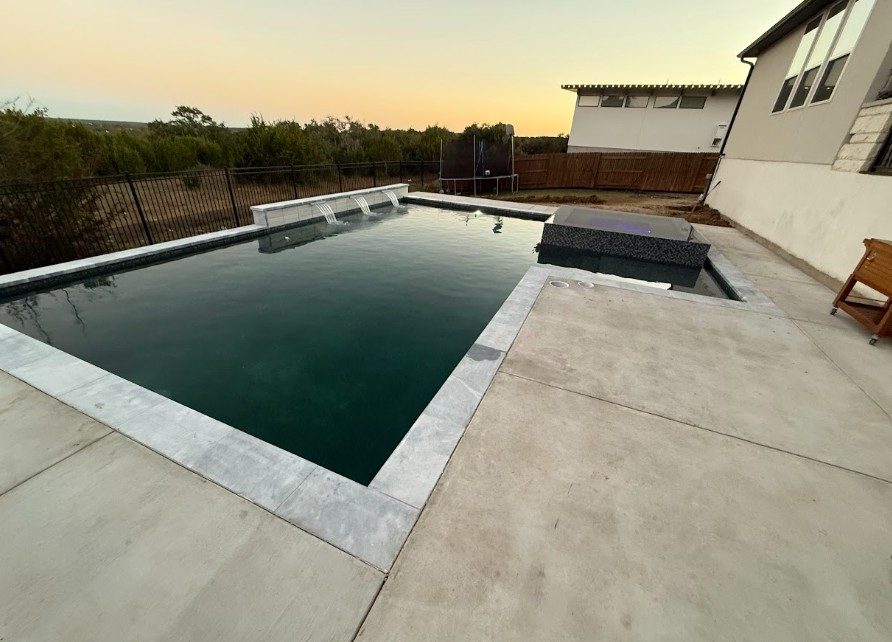Custom pool built by Renaissance Pools in Dripping Springs, TX